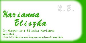 marianna bliszka business card